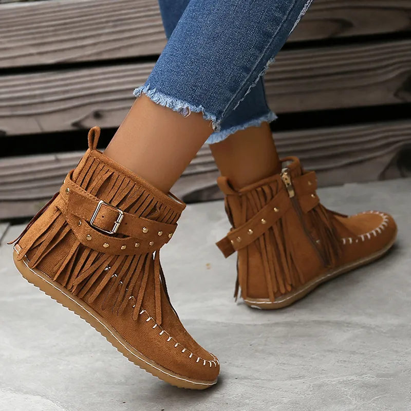 Clara Woods Suede Boots - Image 3