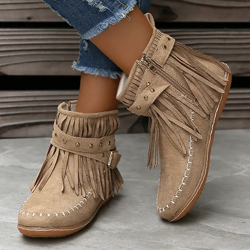 Clara Woods Suede Boots - Image 5