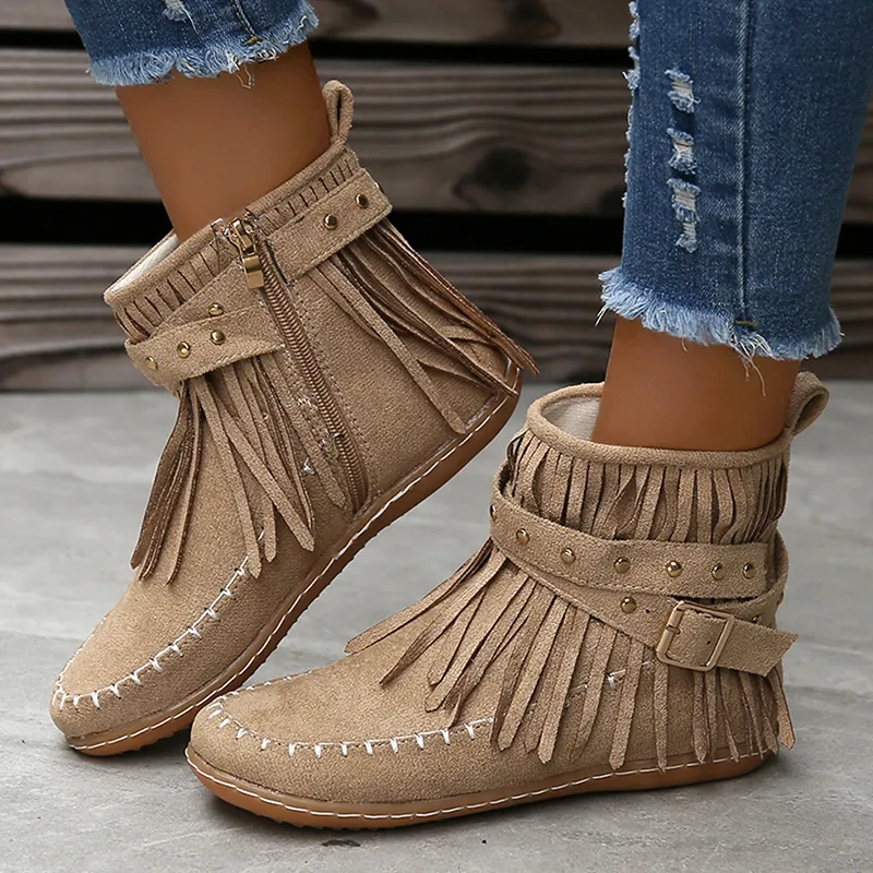 Clara Woods Suede Boots - Image 6