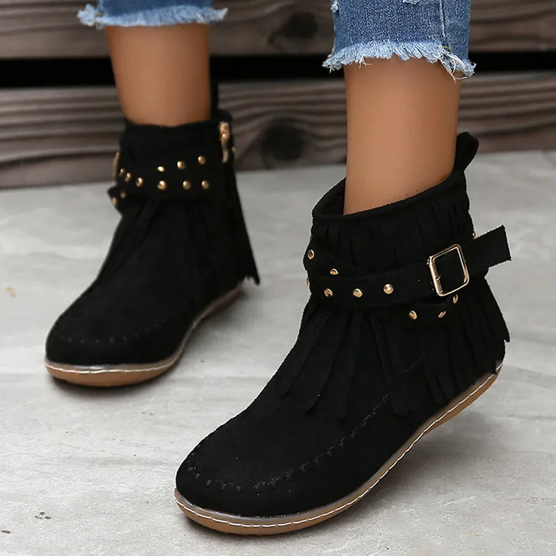 Clara Woods Suede Boots - Image 8