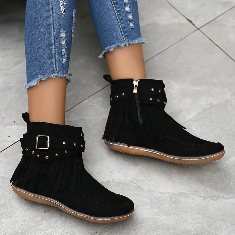 Clara Woods Suede Boots - Image 9