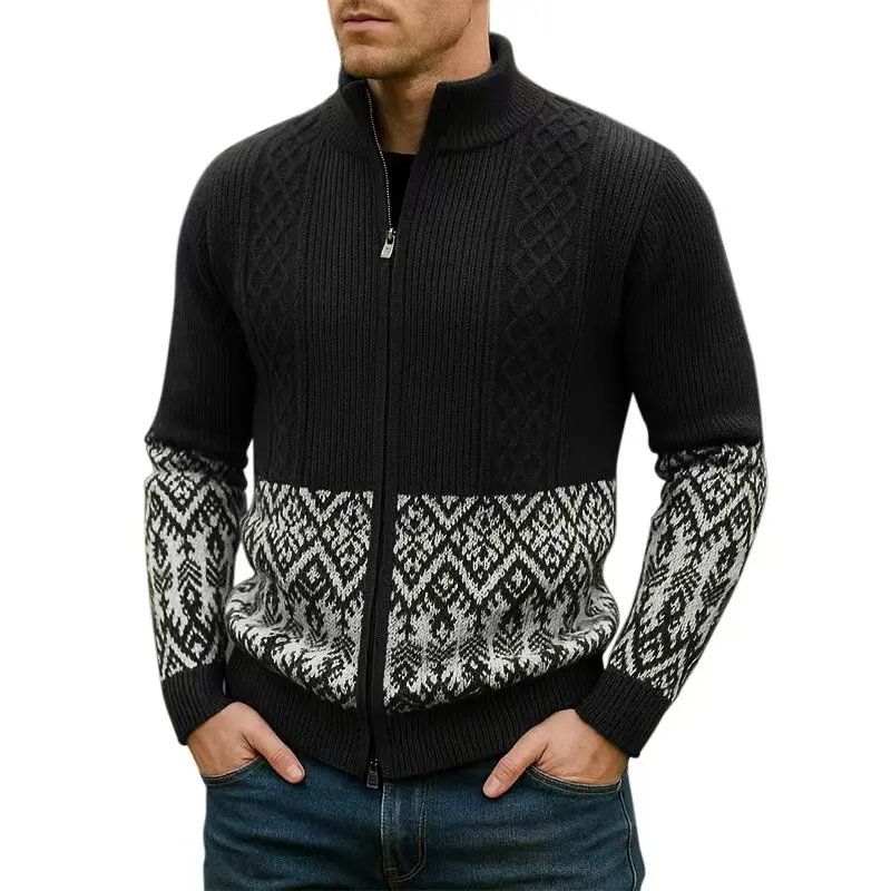 Cole Archer Nordic Zip Sweater - Image 3