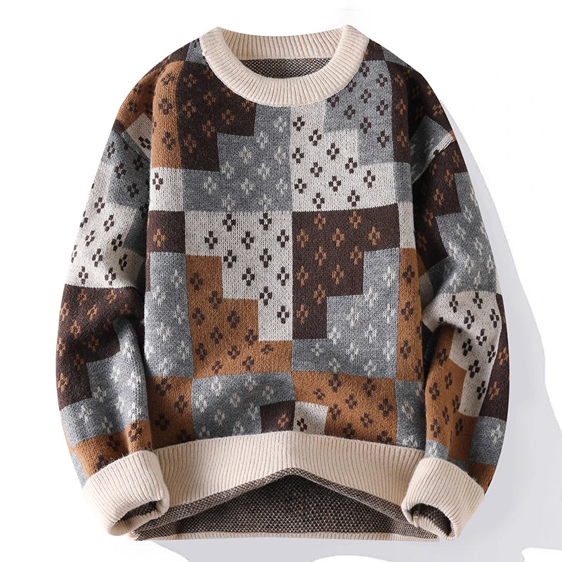 Dan Wallen Geometric Crewneck Sweater - Image 5