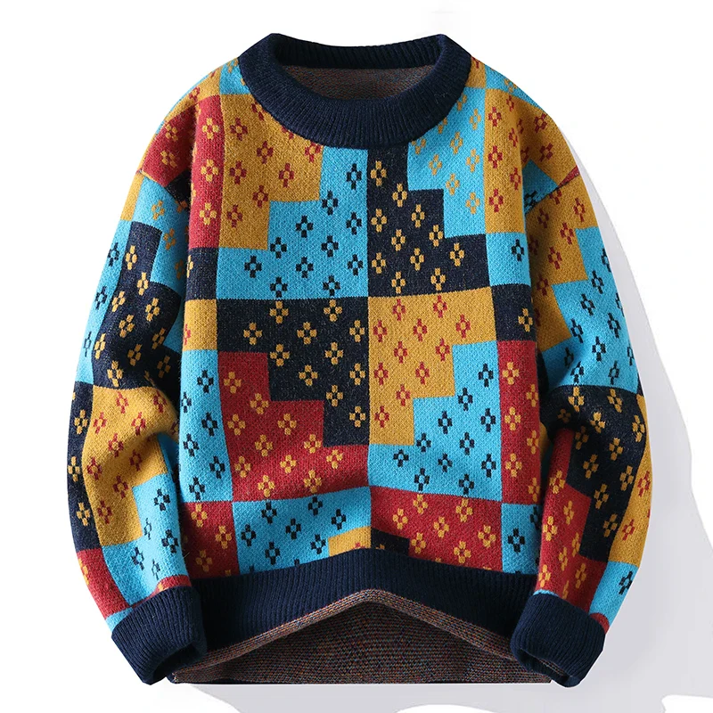 Dan Wallen Geometric Crewneck Sweater - Image 6