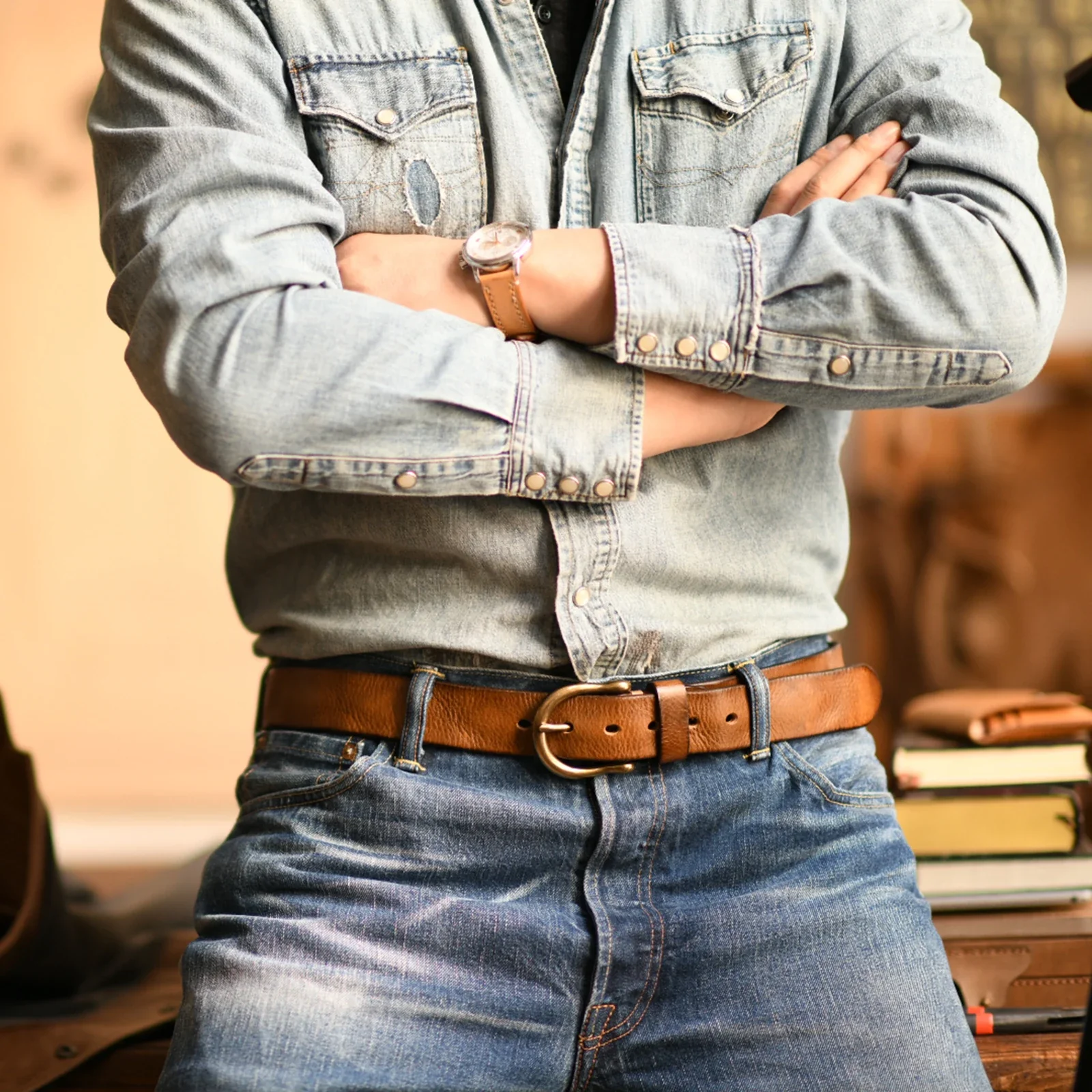 Dan Wellington Cow Leather Belt - Image 5