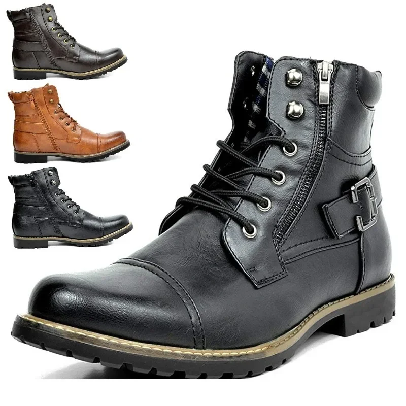 Dan Wellington Lace-up Leather Boots - Image 8