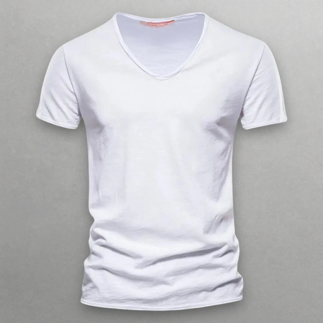 Dan Wellington V-Neck Cotton Shirt - Image 6
