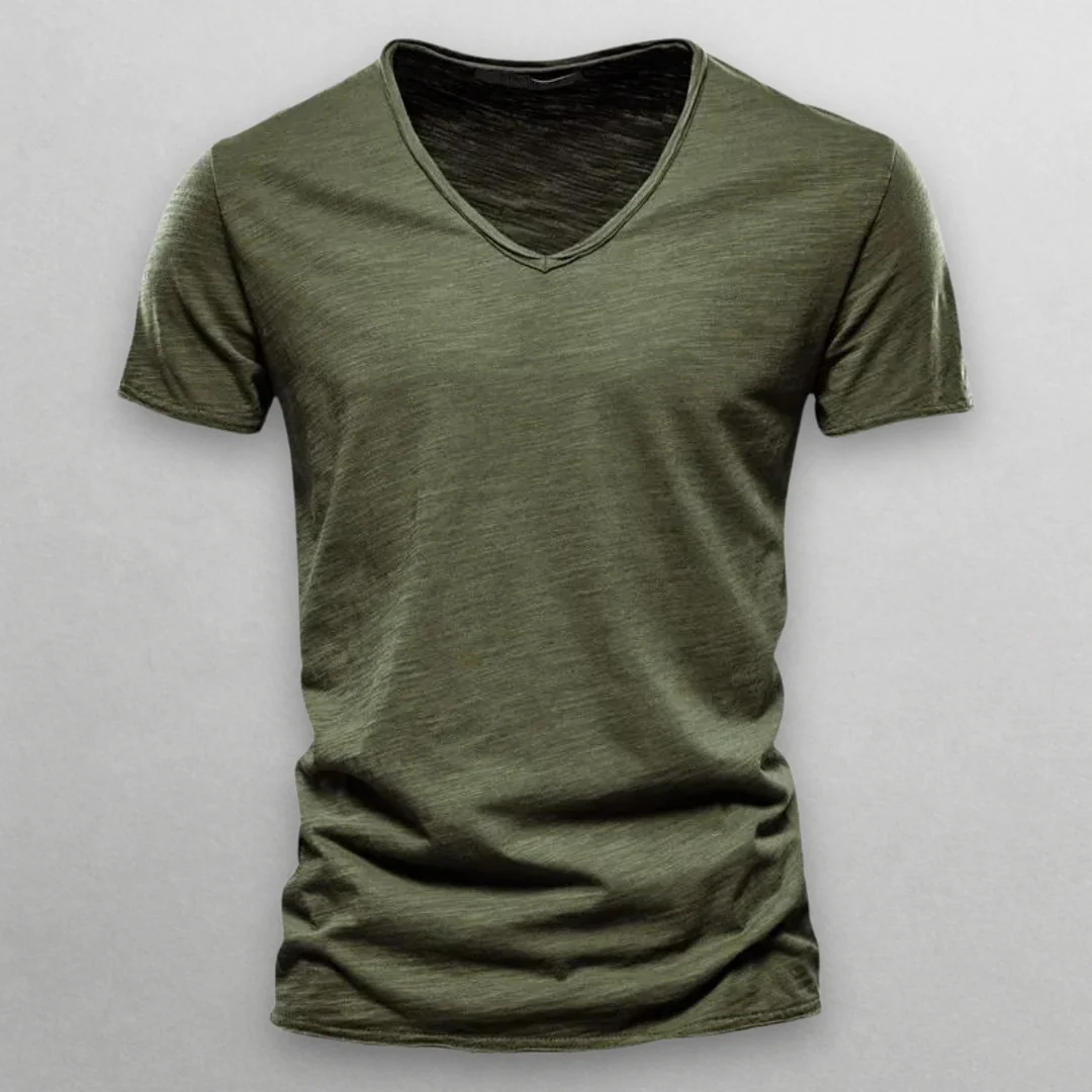 Dan Wellington V-Neck Cotton Shirt - Image 7