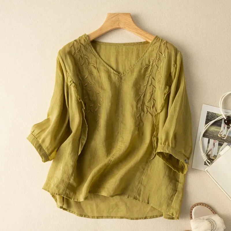 Dana Rose Linen Shirt - Image 3