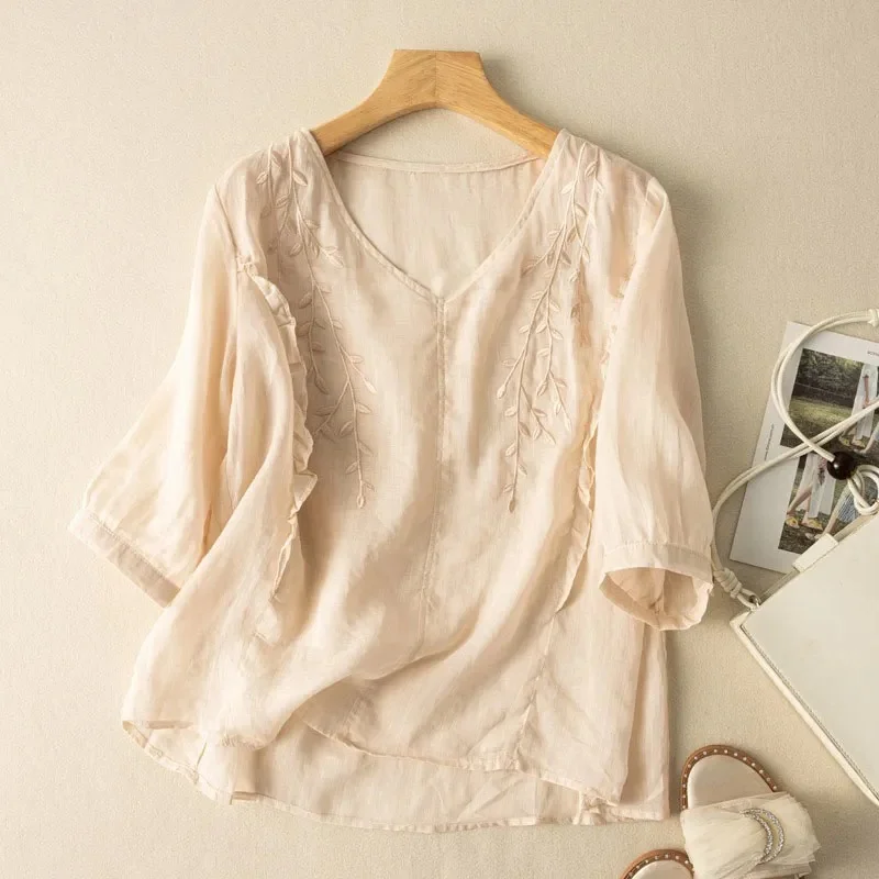 Dana Rose Linen Shirt - Image 4
