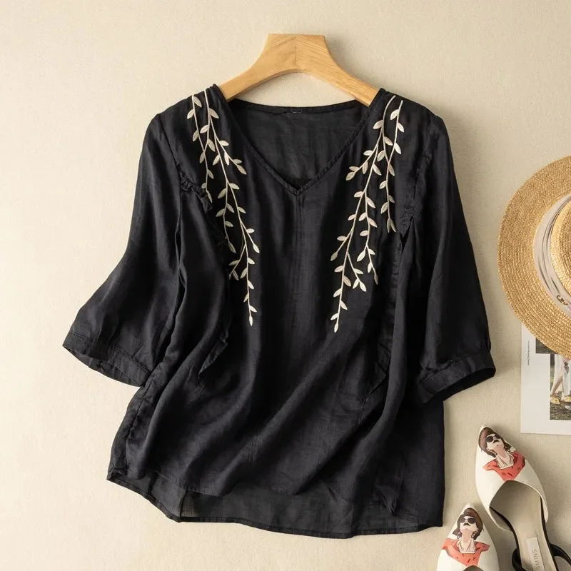 Dana Rose Linen Shirt - Image 5