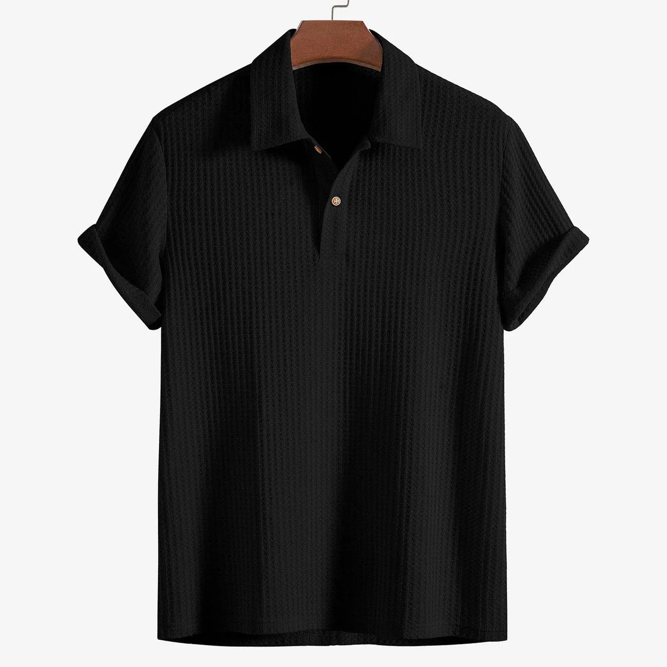 Dave Wellington Waffle Knit Polo - Image 5