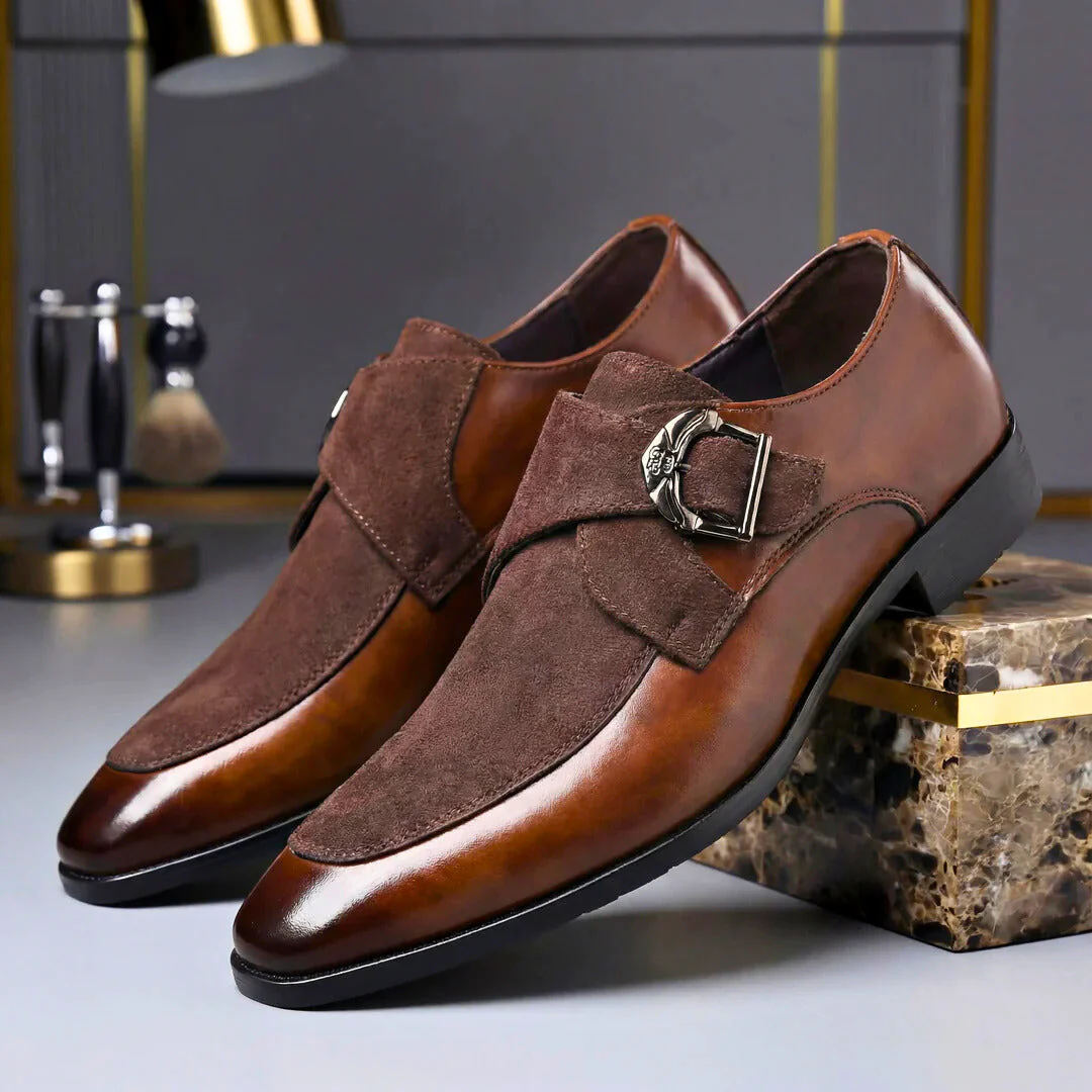 Don Harrison Suede Monk Shoe