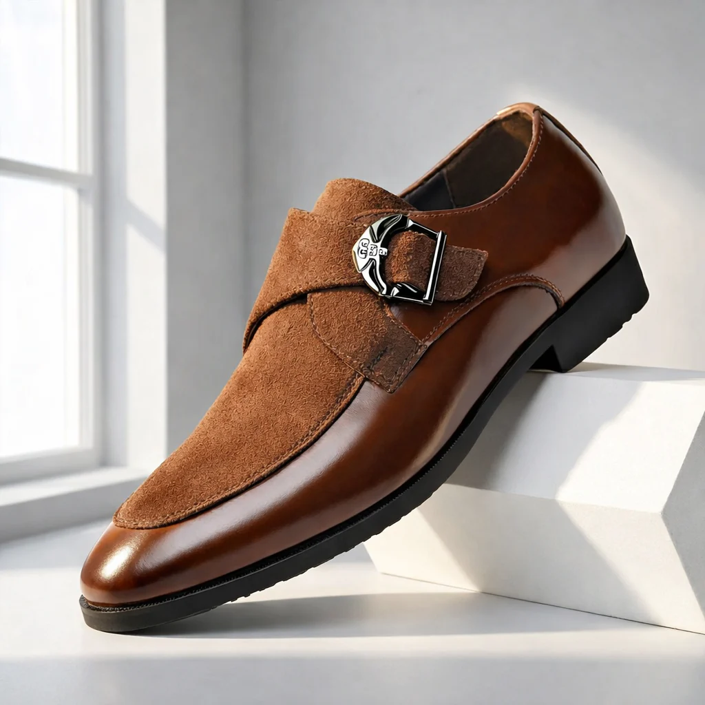 Don Harrison Suede Monk Shoe - Image 5