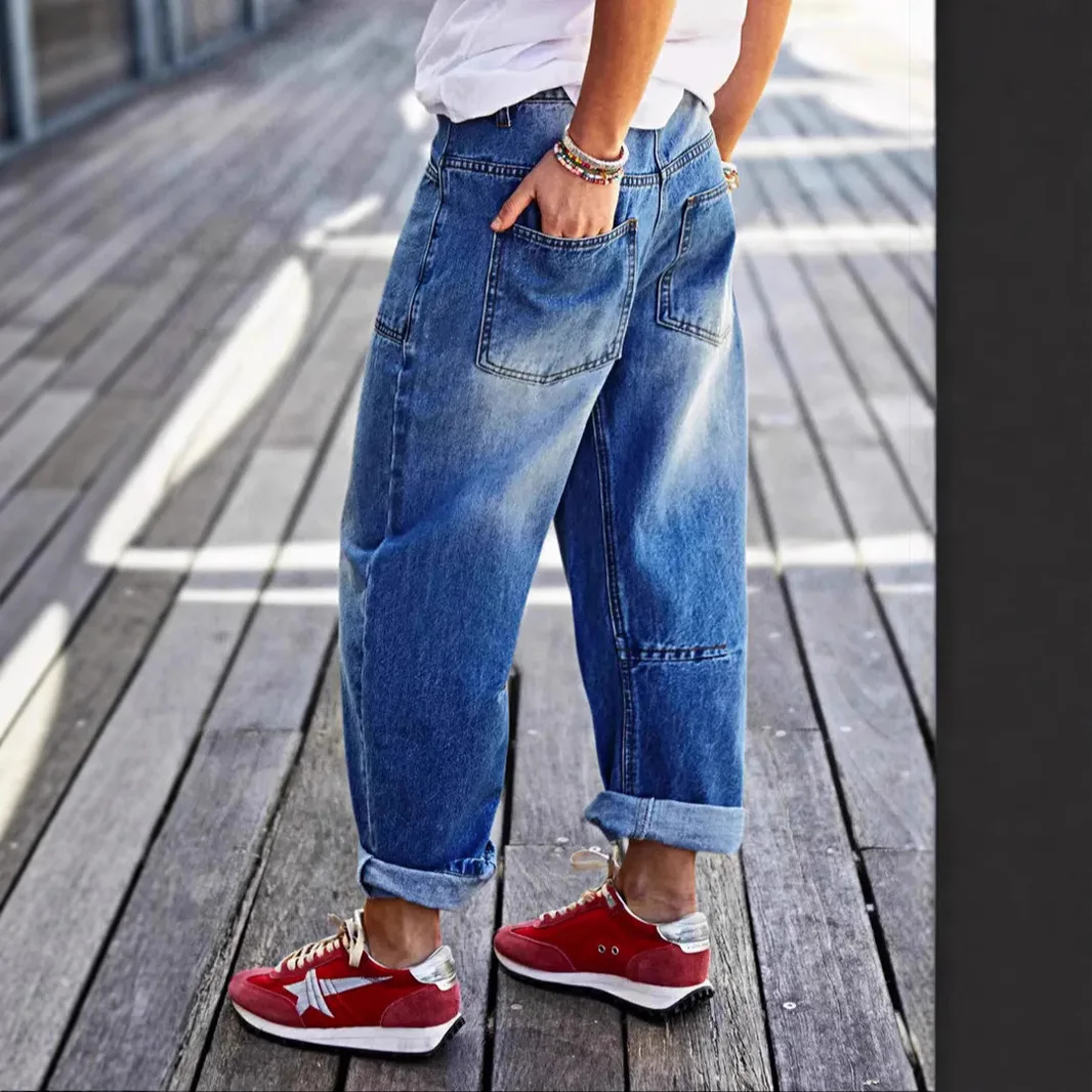 Helga Elastic Wide Leg Jeans - Image 4