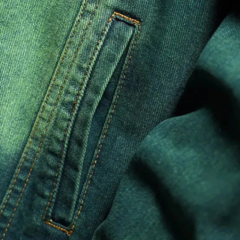 Emerald Stonewash Denim Jacket - Image 10