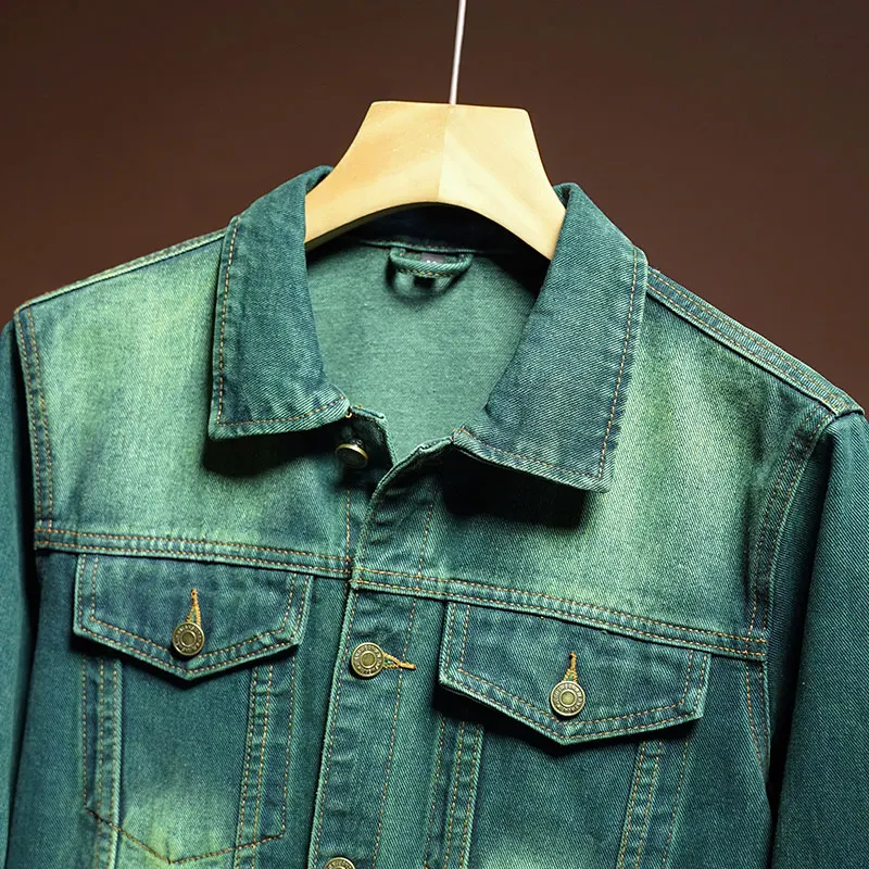 Emerald Stonewash Denim Jacket - Image 3