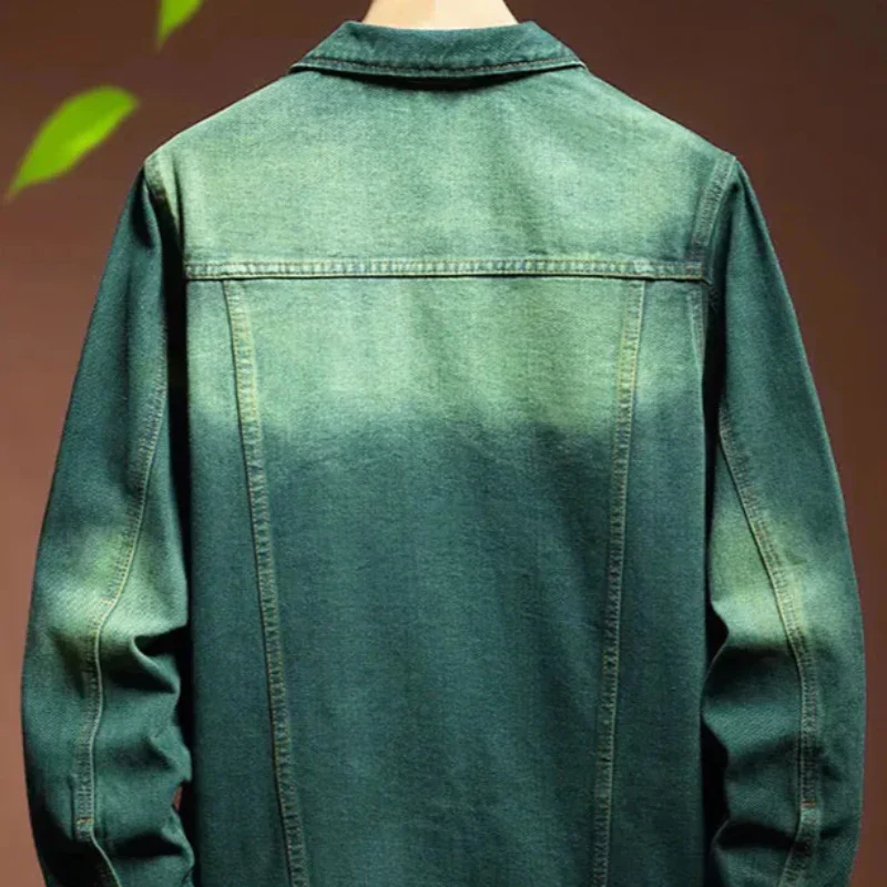 Emerald Stonewash Denim Jacket - Image 4