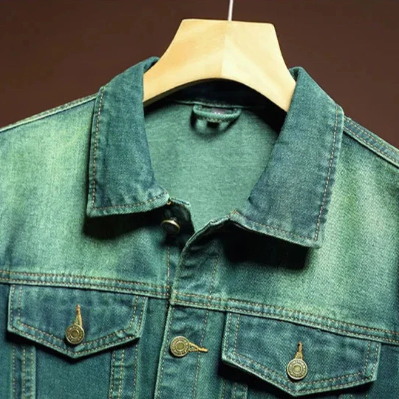 Emerald Stonewash Denim Jacket - Image 5