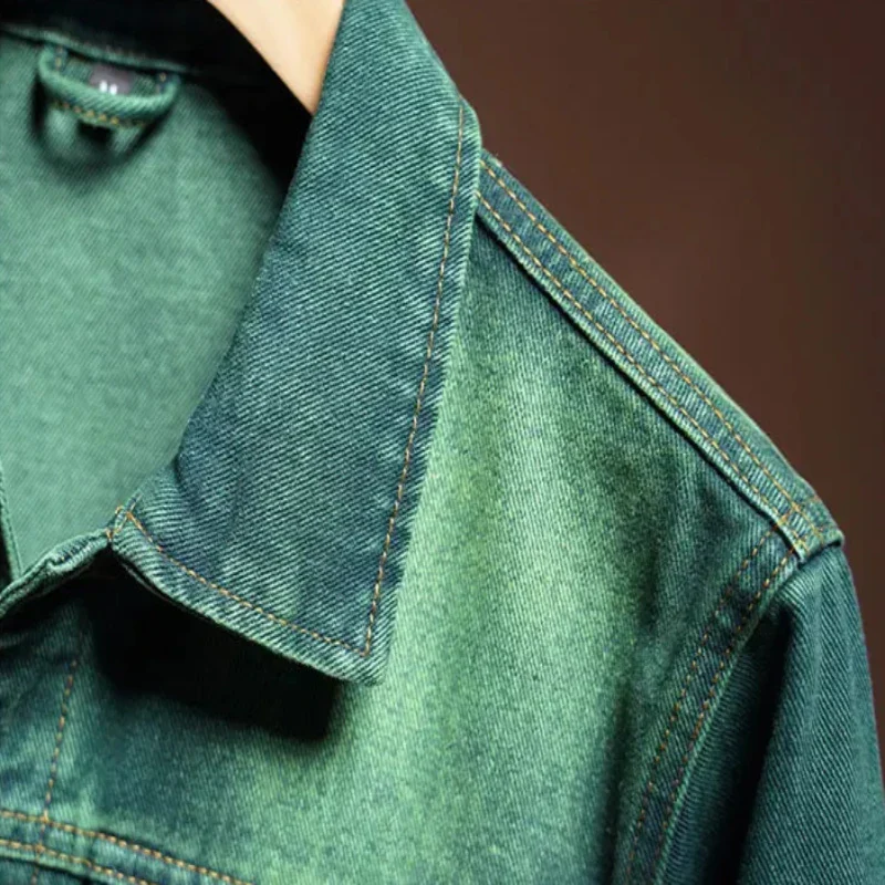 Emerald Stonewash Denim Jacket - Image 8