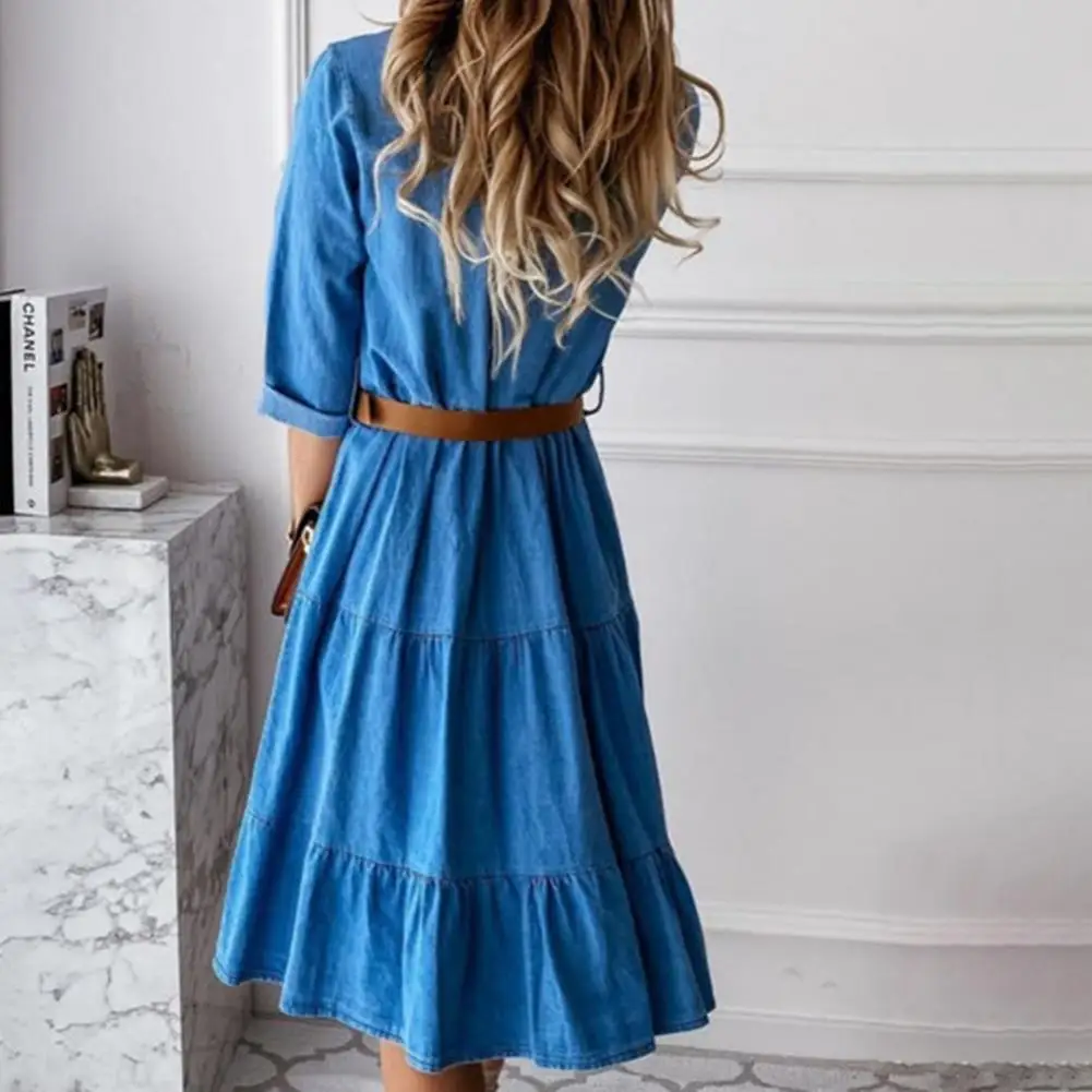 Emma Laurel Denim Shirt Dress - Image 3