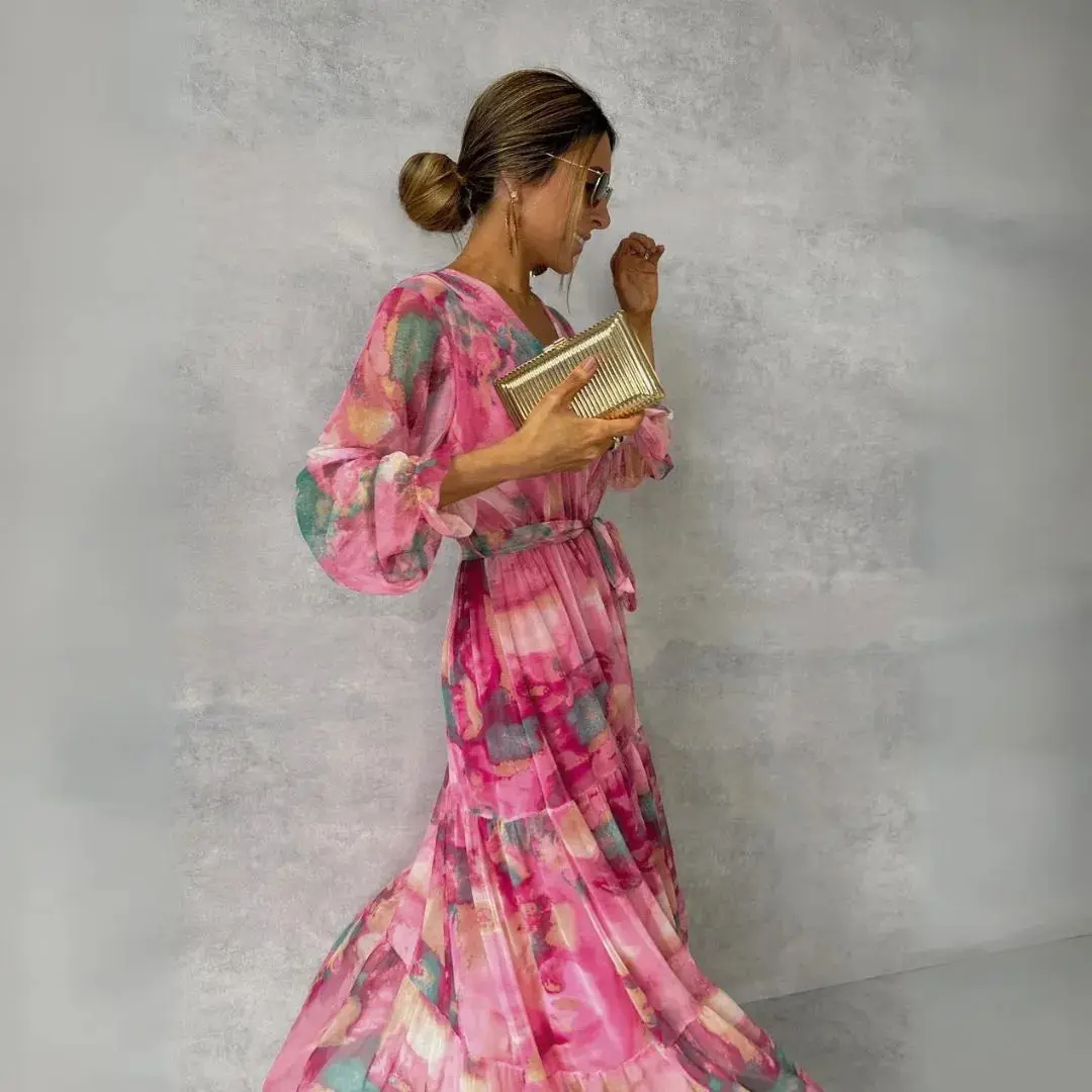 Emma Rose V-Neck Maxi Dress - Image 2