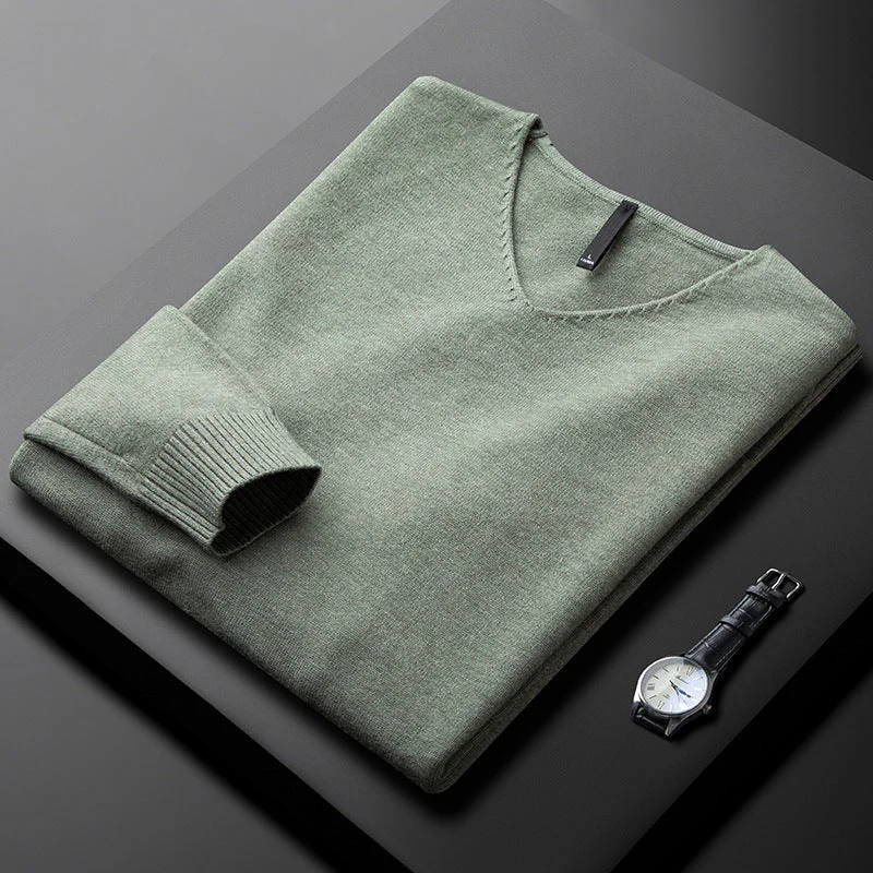 Ethan Cashmere V-Neck Sweater