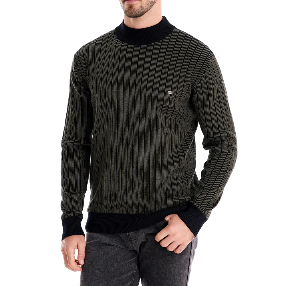 Ethan Cole Striped Cotton Sweater - Image 4