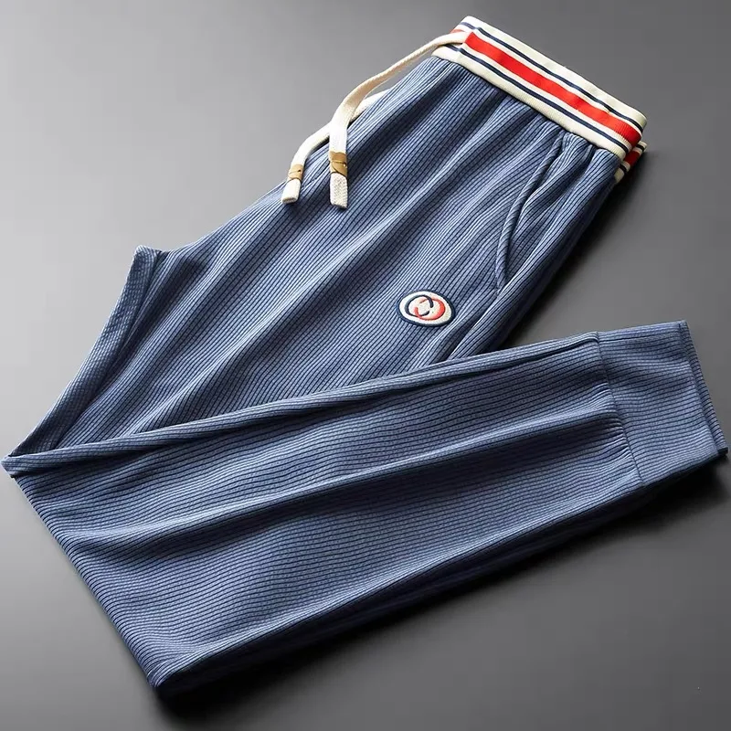 Ethan Cole Striped Rib Joggers - Image 3
