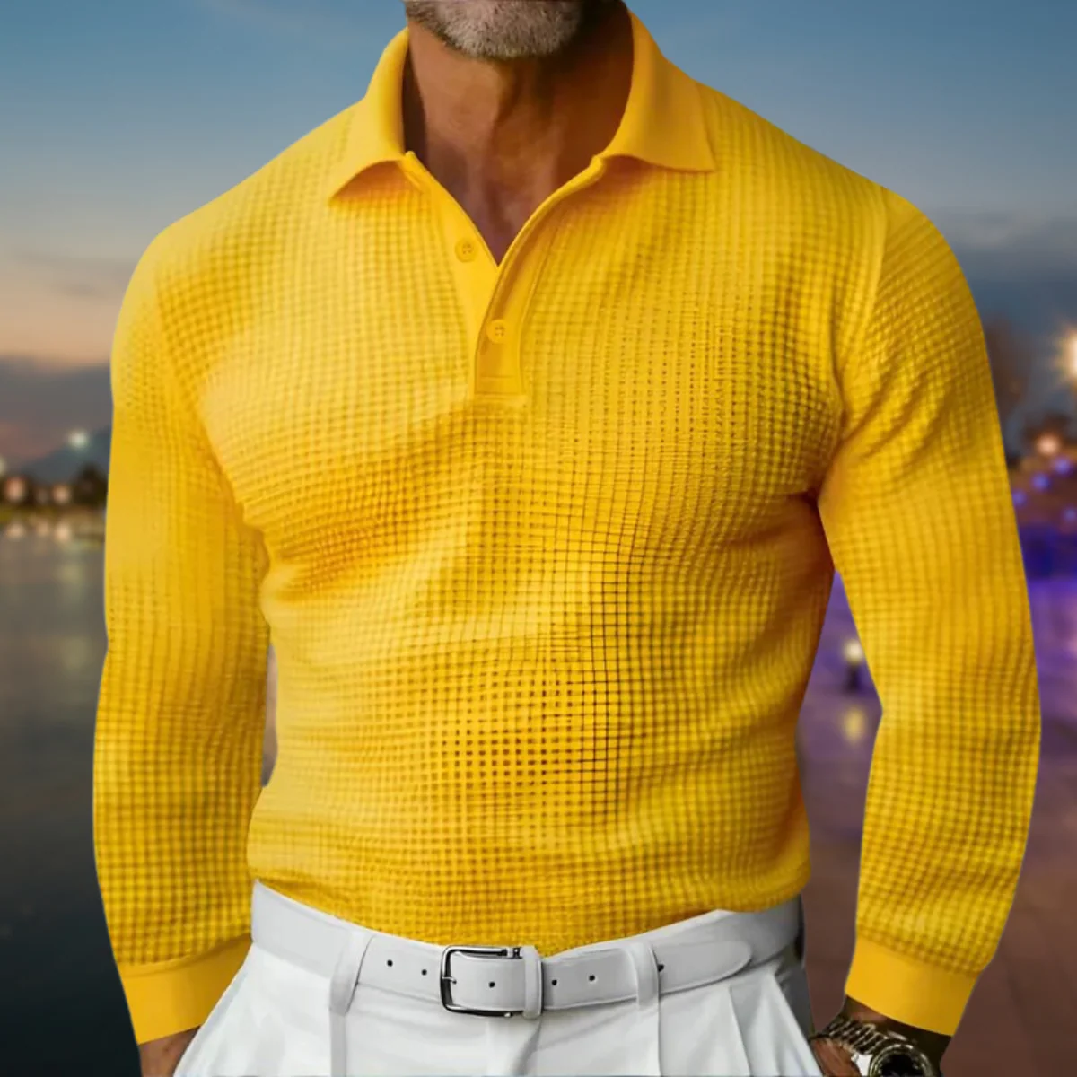Ethan Morgan Textured Polo - Image 5