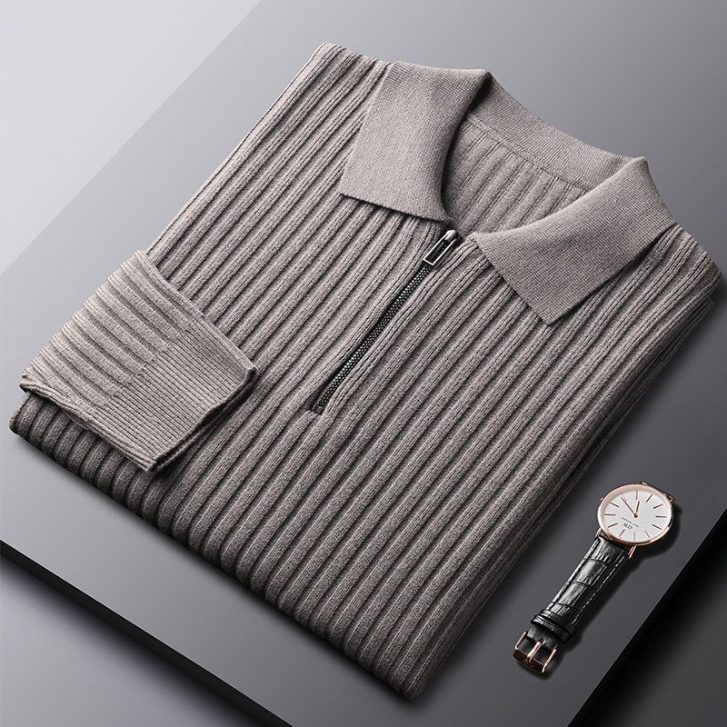 Florence Ribbed Polo Sweater - Image 3