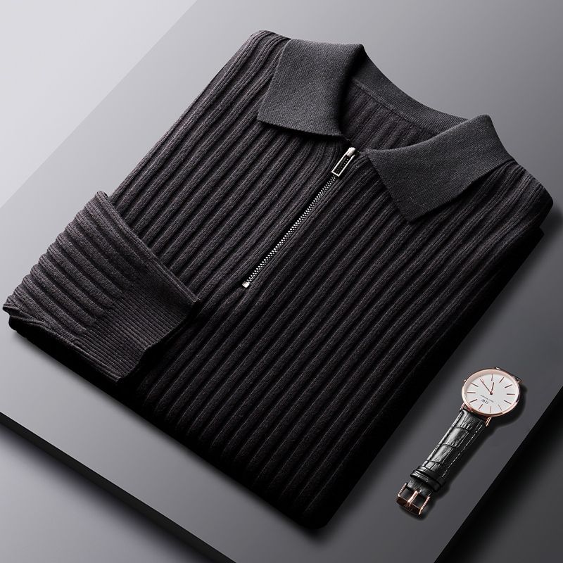 Florence Ribbed Polo Sweater - Image 4