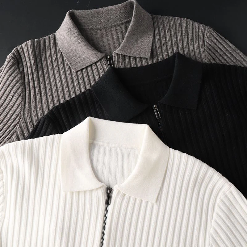 Florence Ribbed Polo Sweater - Image 5