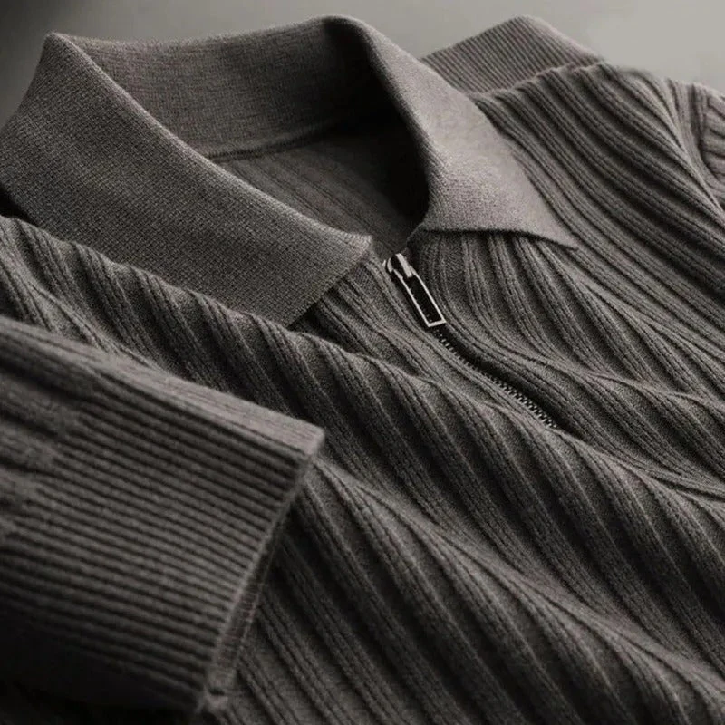 Florence Ribbed Polo Sweater - Image 7