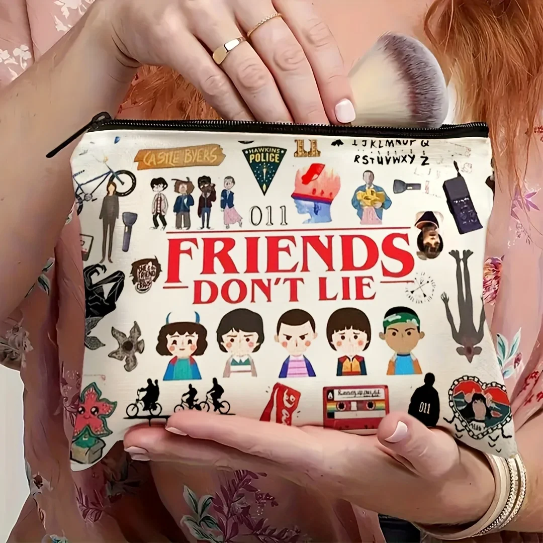 Friends Don’t Lie Zip Hand Bag - Image 4