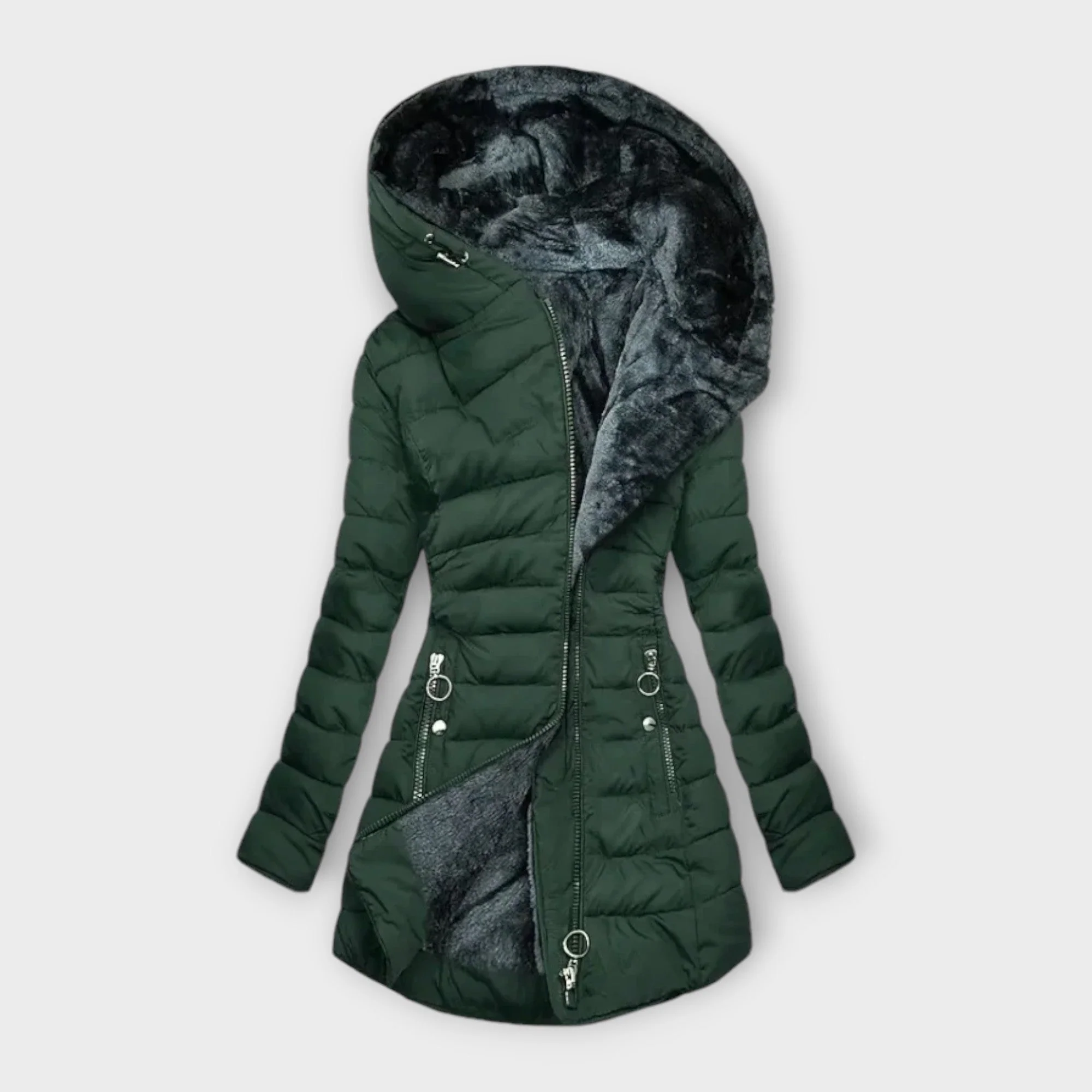 Havenline Fleece-Lined Winter Coat - Image 10