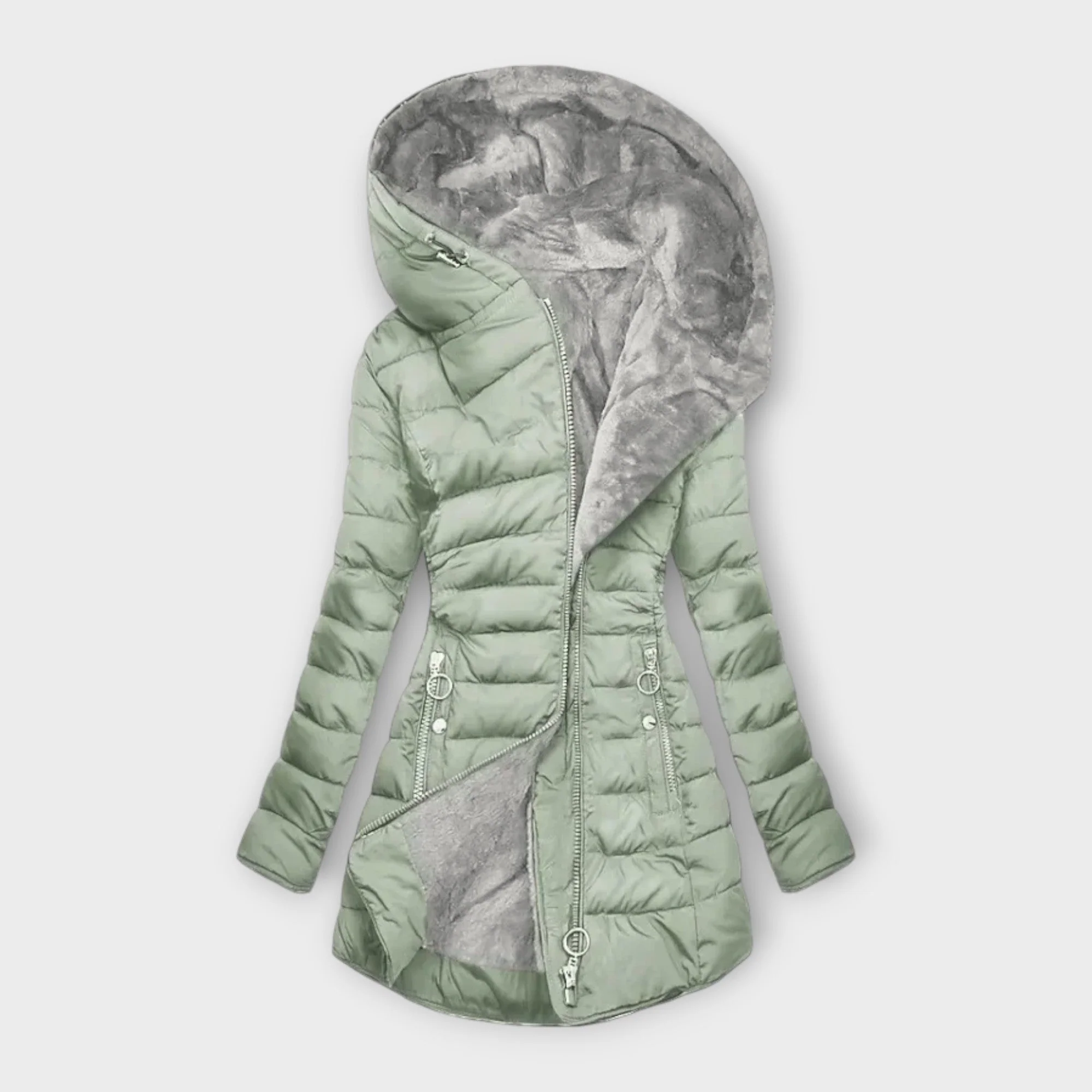 Havenline Fleece-Lined Winter Coat - Image 3