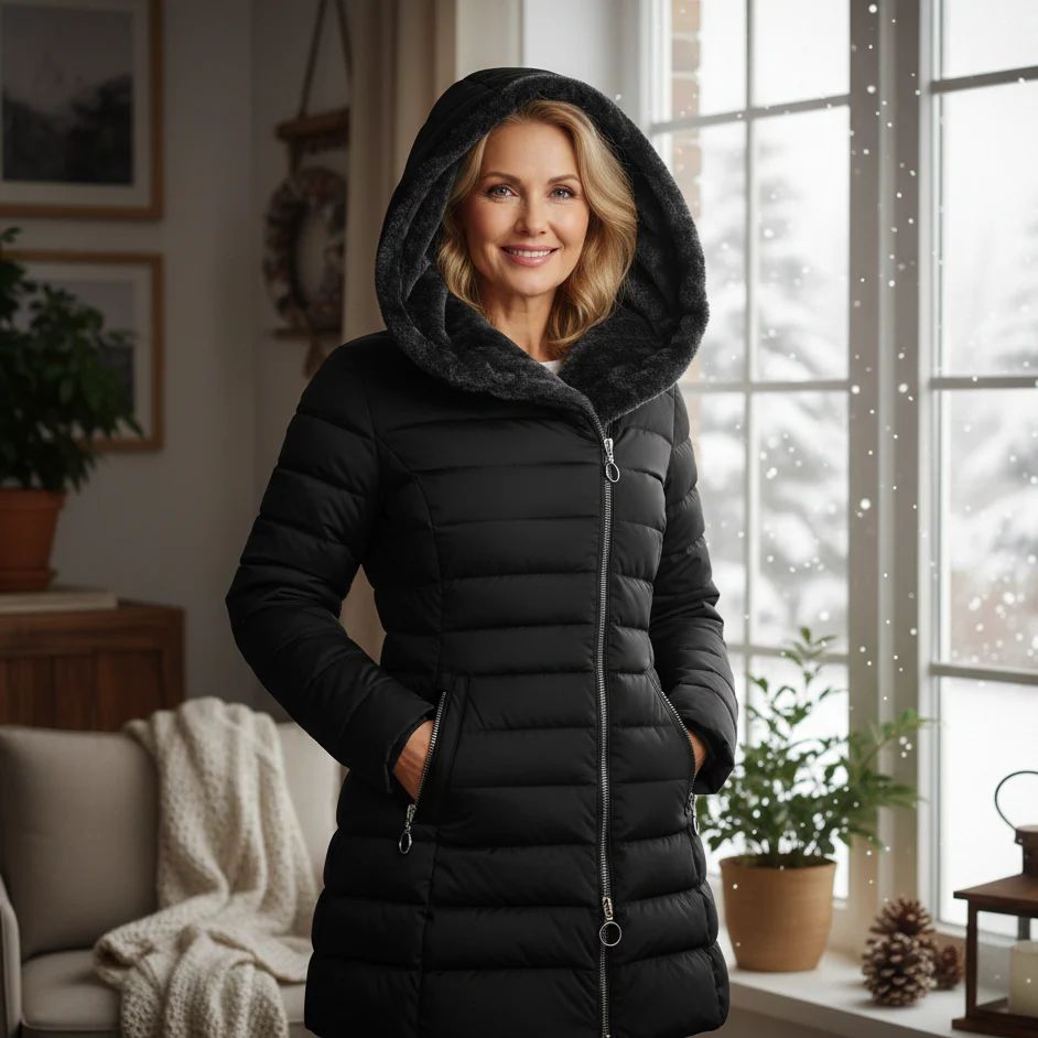 Havenline Fleece-Lined Winter Coat - Image 8