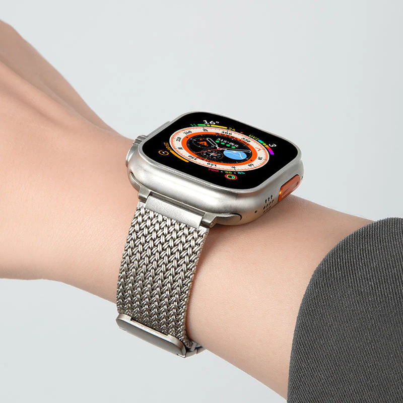 Heritage Braided Stainless Steel Apple Watch Band - Image 4