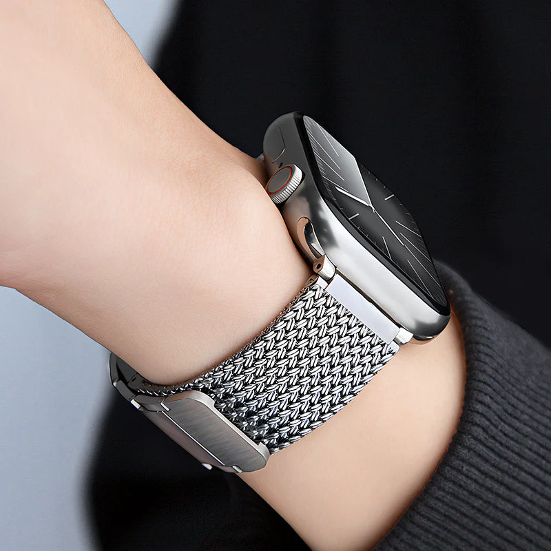Heritage Braided Stainless Steel Apple Watch Band - Image 6