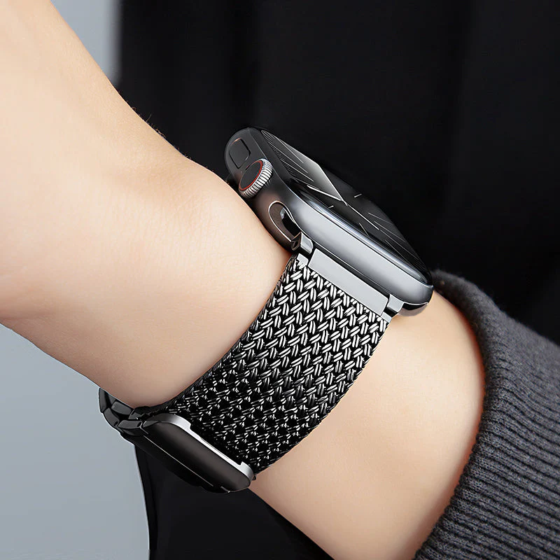 Heritage Braided Stainless Steel Apple Watch Band - Image 7