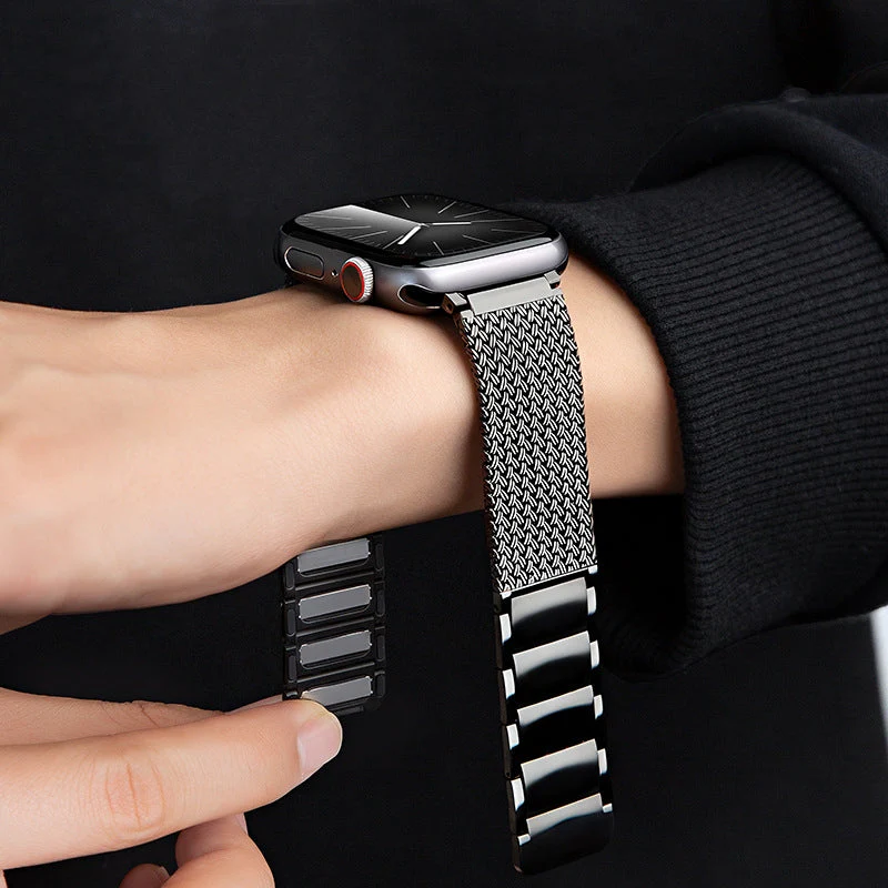 Heritage Braided Stainless Steel Apple Watch Band - Image 8
