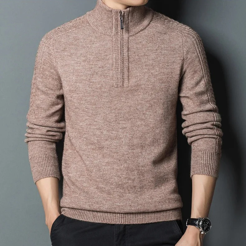 Heritage Half-Zip Wool Sweater - Image 3