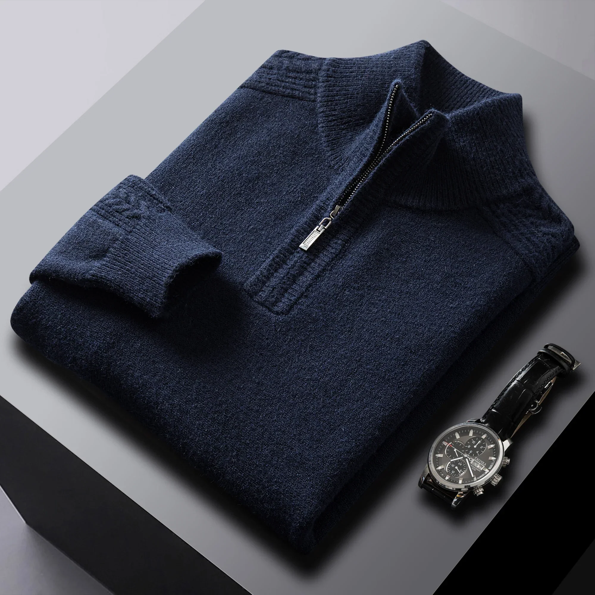 Heritage Half-Zip Wool Sweater - Image 5