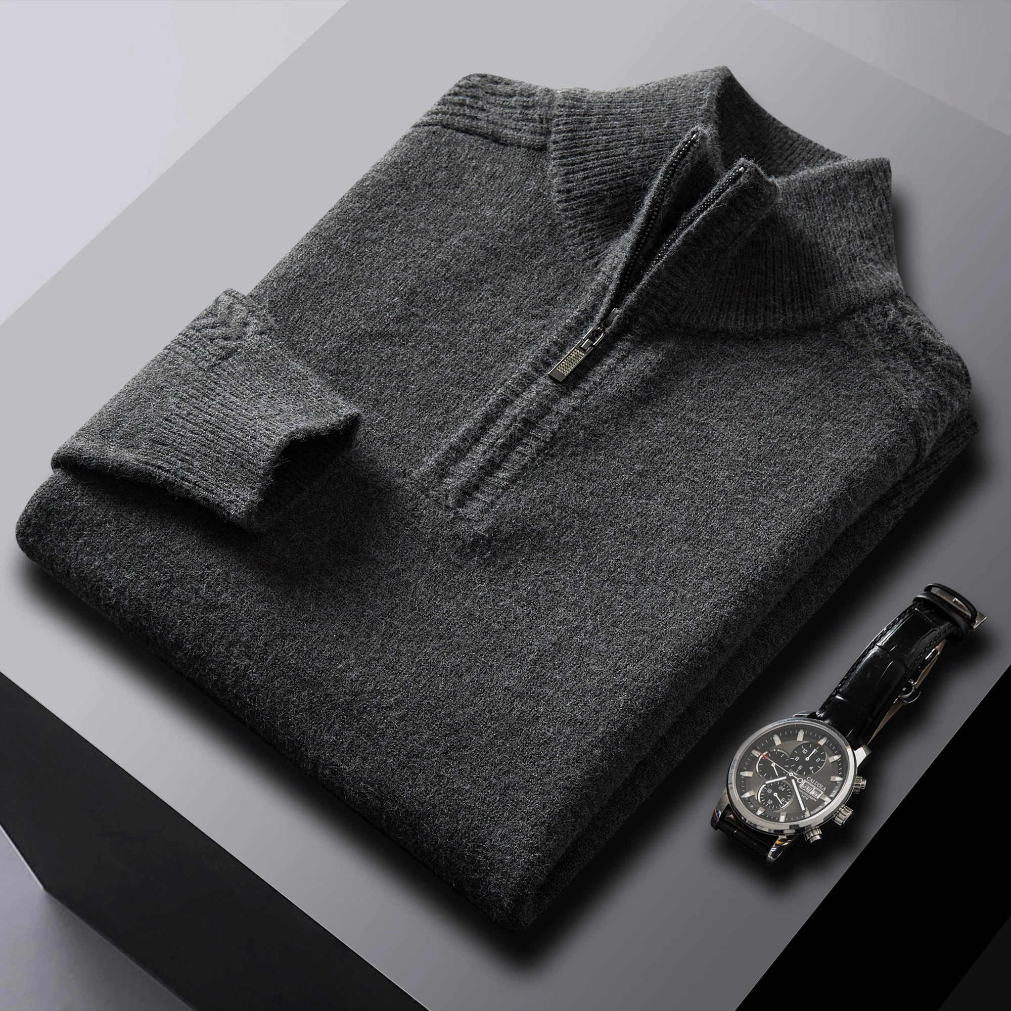 Heritage Half-Zip Wool Sweater - Image 7