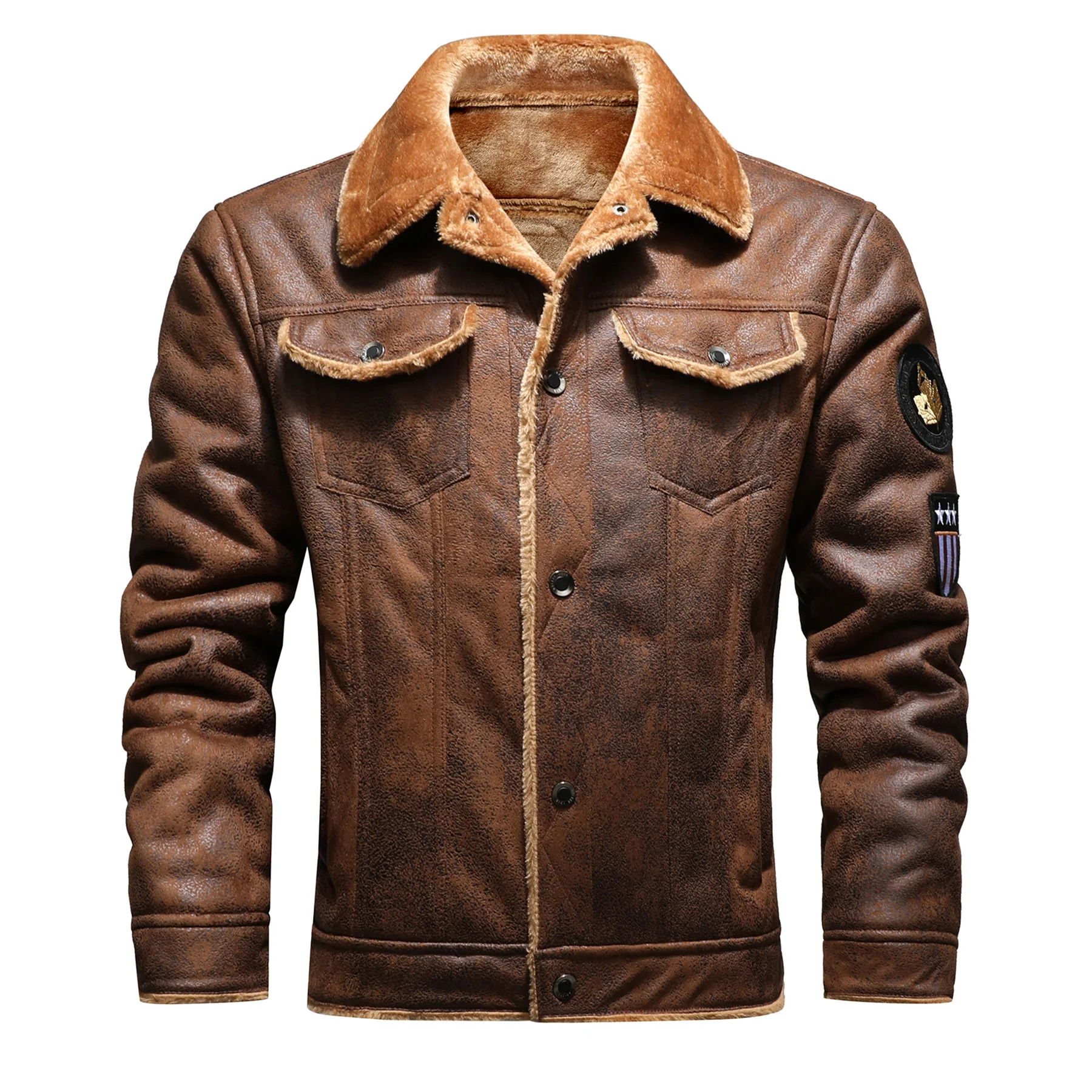 Heritage Shearling Leather Jacket - Image 2