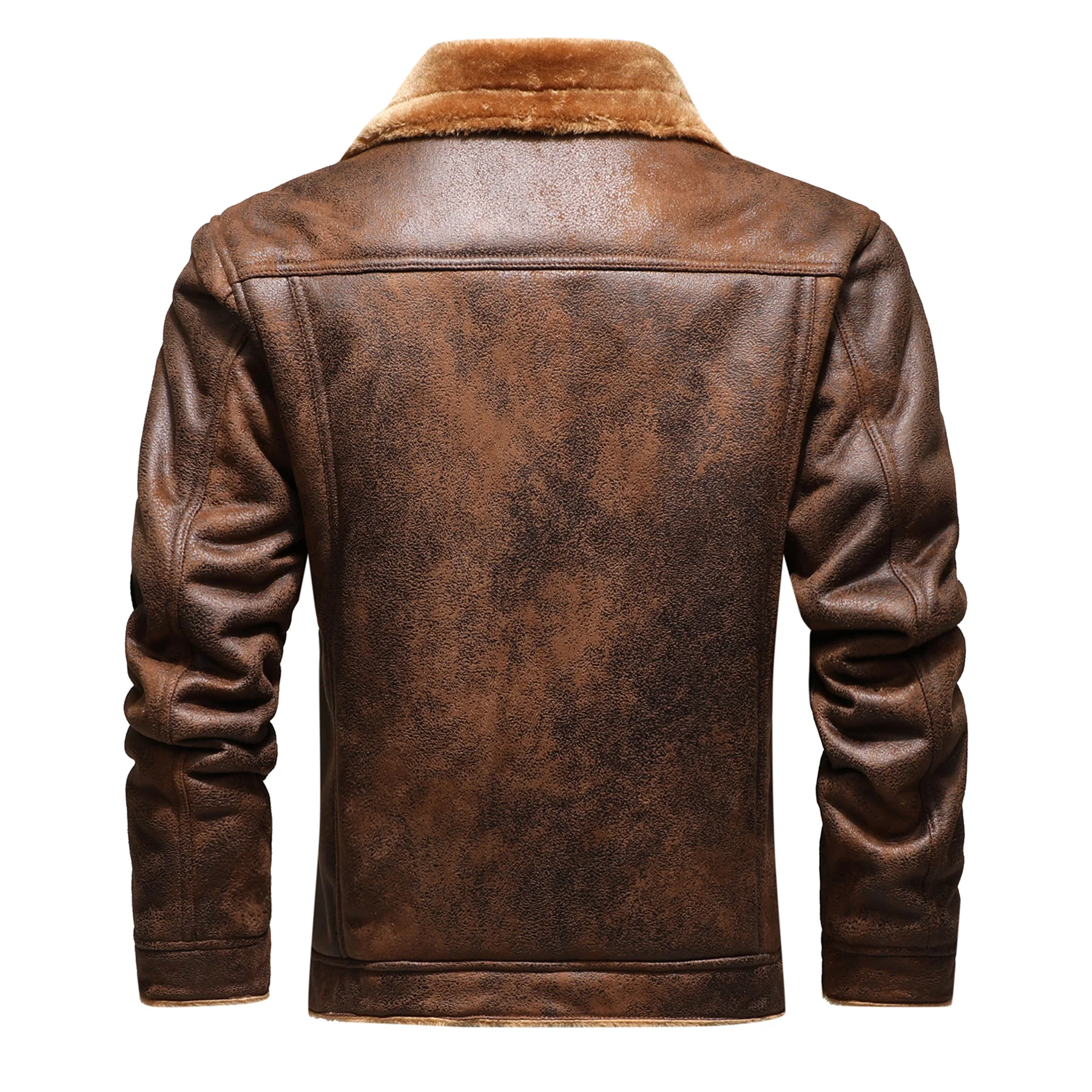 Heritage Shearling Leather Jacket - Image 3