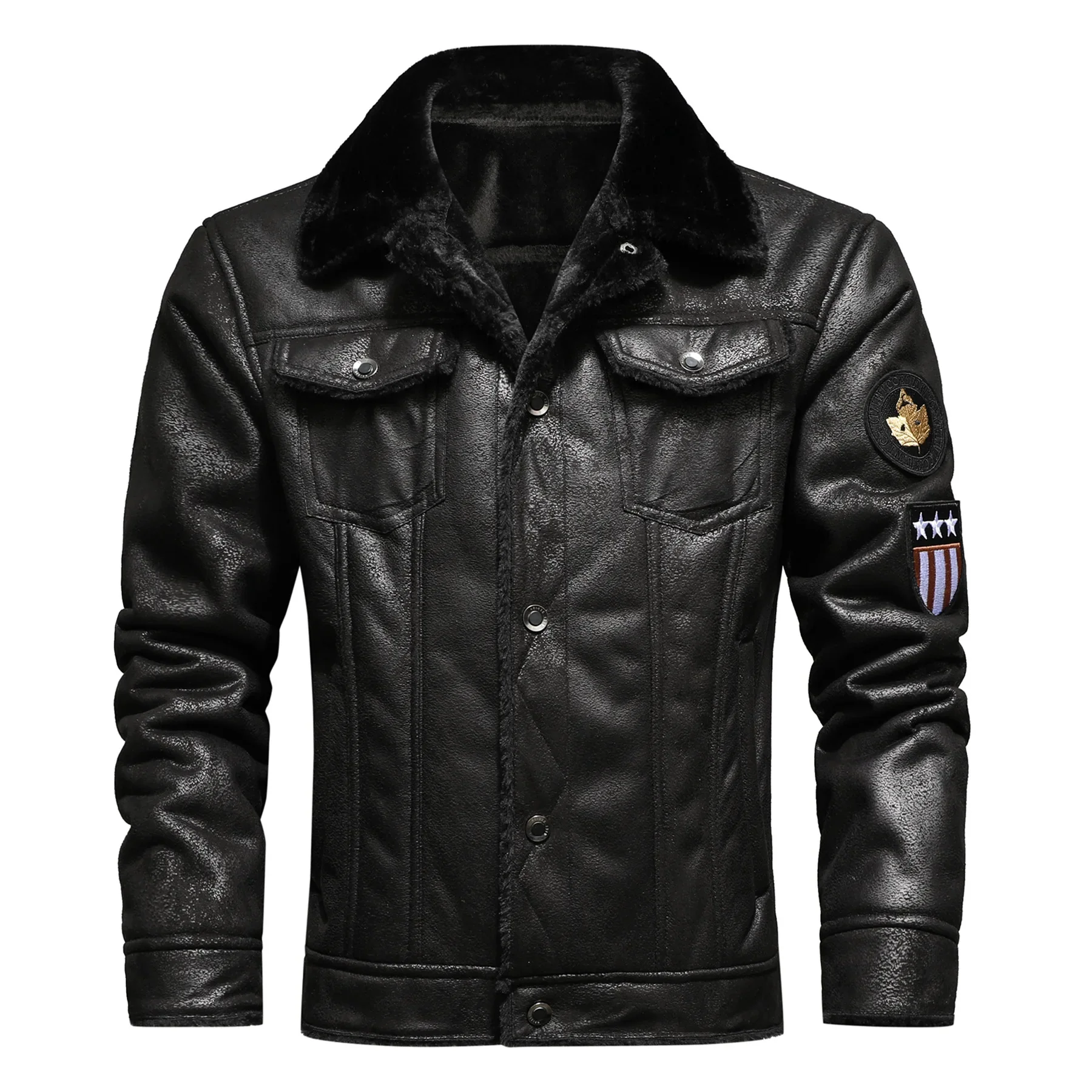 Heritage Shearling Leather Jacket - Image 4
