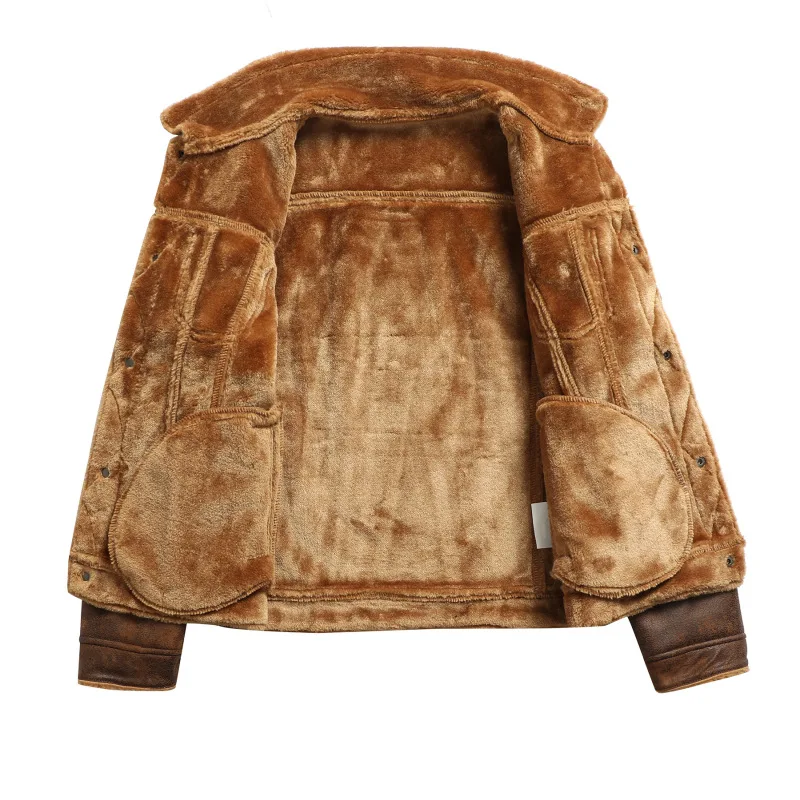 Heritage Shearling Leather Jacket - Image 5
