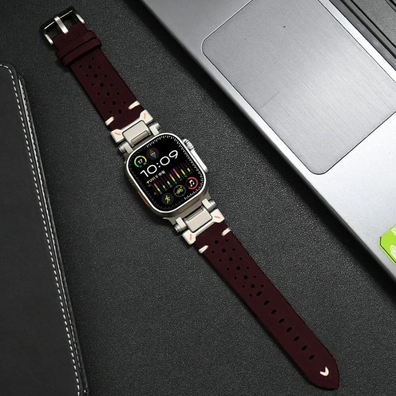 Heritage Touch Leather Apple Watch Band - Image 10